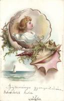 1899 Seashells litho (EK)