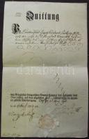 1798 Kincstári nyugta 1260 Guldenről szárazpecséttel / Cammeral receipt