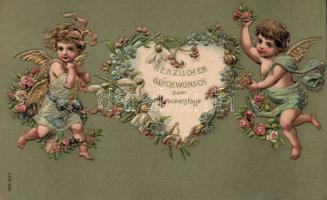 Name Day, angels Emb. litho