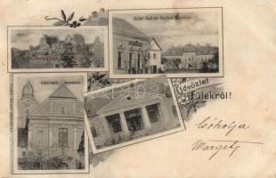 Fülek with the shop of the Andor brothers and the Cebrián castle