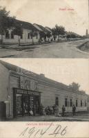 Sásd a Pichler testvérek üzletével és a Vasút utcával