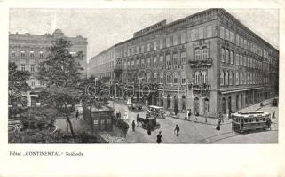 Budapest VII. Hotel Continental villamossal (EK)