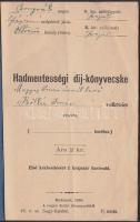 1880 Hadmentességi díj-könyvecske