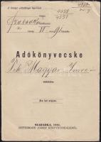 1870-1880 11 db adókönyv főként Vajdasági településekről / Tax books from Voivodina