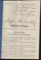 1870-1880 11 db adókönyv főként Vajdasági településekről / Tax books from Voivodina