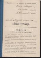 1870-1880 11 db adókönyv főként Vajdasági településekről / Tax books from Voivodina