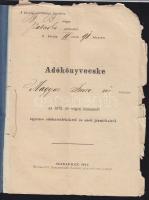 1870-1880 11 db adókönyv főként Vajdasági településekről / Tax books from Voivodina