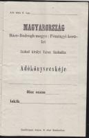 1870-1880 11 db adókönyv főként Vajdasági településekről / Tax books from Voivodina