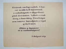 1956 Forradalmi falragasz 30x22 cm