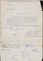 1920-1960 kb 50 darabos okmány hagyaték tétel, benne judaika téma és politikus aláírások is