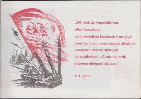 1970 Fegyverbarátság Varsói-szerződés hadgyakorlatra kiadott képes füzet
