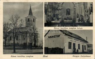 Hont with co-operative shop and Catholic church