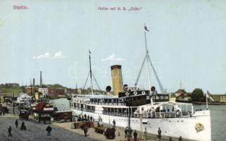 Szczecin (Stettin) ship station with SS Odin