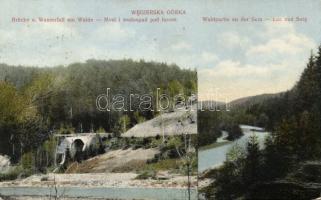 Wegierska Górka waterfall and bridge
