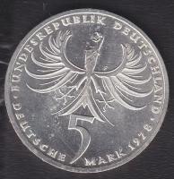 NSZK 1978. 5M Ag "Neumann" tanúsítvánnyal T:1-