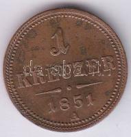 Ausztria 1851A 1Kr tanúsítvánnyal T:1-/2+