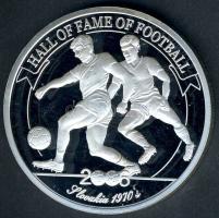 Uganda 2006. 2000Sh Ag "Futball hírességei - Josef Adamec" T:PP tanúsítvánnyal!