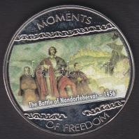 Libéria 2004. 10$ bimetál színes fémpénz "1456-Nándorfehérvár" Hungarika! tanúsítvánnyal T:PP