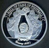 Uganda 2006. 2000Sh Ag "Futball hírességei - Franz Beckenbauer" T:PP tanúsítvánnyal!