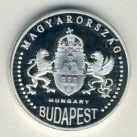 DN. Budapest-Lánchíd Ag emlékérem (29.4g) T:PP