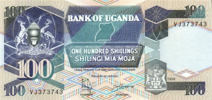 Uganda 1991. 200Sh + 500Sh + 1996. 100Sh + 2005. 1000Sh T:I