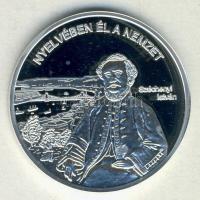 DN "Nemzetünk nagyjai-Széchenyi István" Ag emlékérem 10,37g T:PP Tanúsítvánnyal!