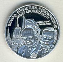 DN "Nemzetünk nagyjai-Rendszerváltók" Ag emlékérem 10,37g T:PP Tanúsítvánnyal!
