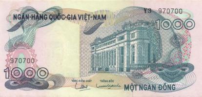 Dél-Vietnam 1956. 1D + 1971. 1000D T:I- (foltos)