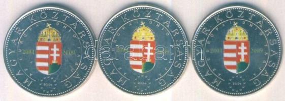 2004. 50Ft (3x) bicolor kiadása  T:1 mind tanúsítvánnyal!