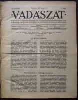 1924 A Vadászat c. lap teljes évfolyama korabeli egészvászon kötésben, jó állapotban