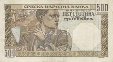 Szerbia / német megszállás 1941. 100D + 500D T:I-,II-