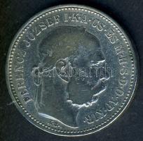 1892. 1K Ag "Ferenc József" T:2/3 R! tanúsítvánnyal!