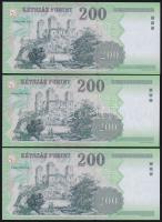 2006. 200Ft (6x) "FA" + "FB" sorozatok T:I