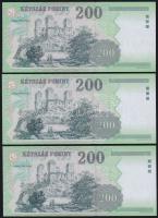 2006. 200Ft (6x) "FA" + "FB" sorozatok T:I