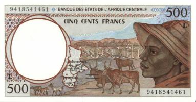 Közép-Afrikai államok/Gabon 1994. 500Fr T:I