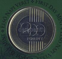 2009. 200Ft elsőnapi veret + 200Ft bankjegy "Búcsú a 200Ft-os bankjegytől" díszcsomagolásb...