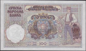 Szerbia/Német megszállás 1941. 100D T:I