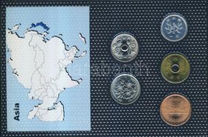 Japán 1989. 1Y, 5Y, 10Y, 50Y, 100Y bemutató szettben T:1