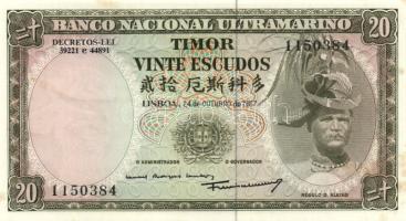 Timor /portugál közigazgatás 1963. 100Esc + 1967. 20Esc T:I