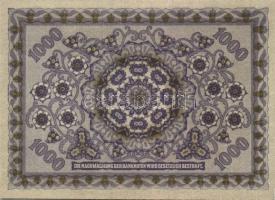 Ausztria/Osztrák-Magyar Bank 1922. 1000K "2311"-es sorozatszám (4x) egymás utáni sorszámma...