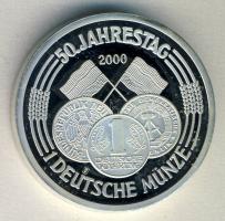 Németország 2000. "Deutsche Währung" Ag emlékérem 25.7g T:PP