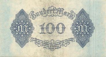 Német Birodalom / Weimari Köztársaság 1922. 100M (2x) egymás utáni sorszámmal T:I-