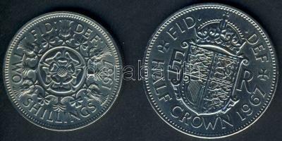 Nagy-Britannia 1967. 2Sh + 1/2C "II. Erzsébet" T:1-