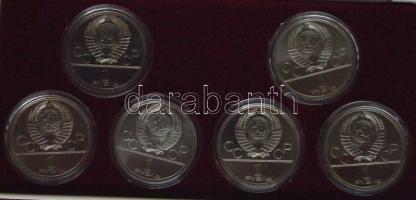 Oroszország 1977-1980. 1R "Moszkvai Olimpia / Nevezetességek" 6db klf emlékverete eredeti ...