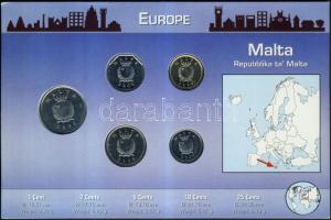 Málta 1998-2004. 1c, 2c, 5c, 10c, 25c szettben T:1