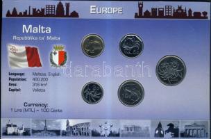Málta 1998-2004. 1c, 2c, 5c, 10c, 25c szettben T:1
