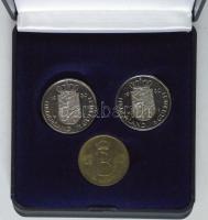 Hollandia 1980. 1G "Beatrix" (2x) Br zsetonnal, tanúsítvánnyal, díszdobozban T:PP,1