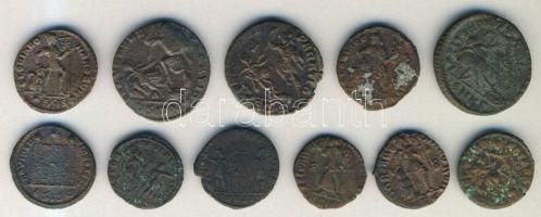 Római Császárság 11db klf follis több császártól T:vegyes