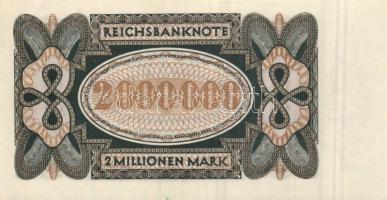 Német Birodalom / Weimari Köztársaság 1923. 2.000.000M T:I