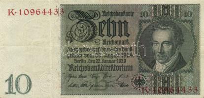 Német 3. Birodalom 1929. 10M (2x) vízjel:Thaer + 20M vízjel:Siemens + 1933. 50M vízjel:Hansemann T:II,III